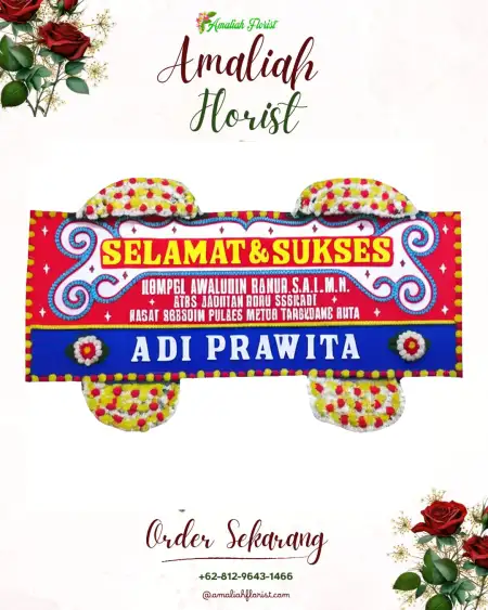 Papan Bunga Ucapan Selamat Piasa Wetan